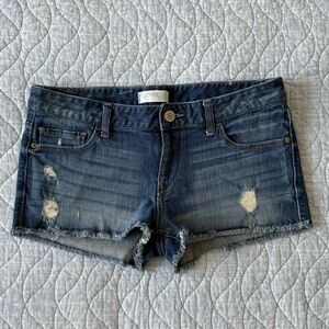 Express Distressed Jean Shorts